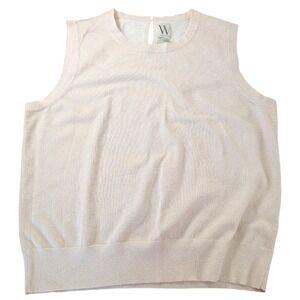 Worthington Metallic Gold Shimmer Shell Sweater Vest